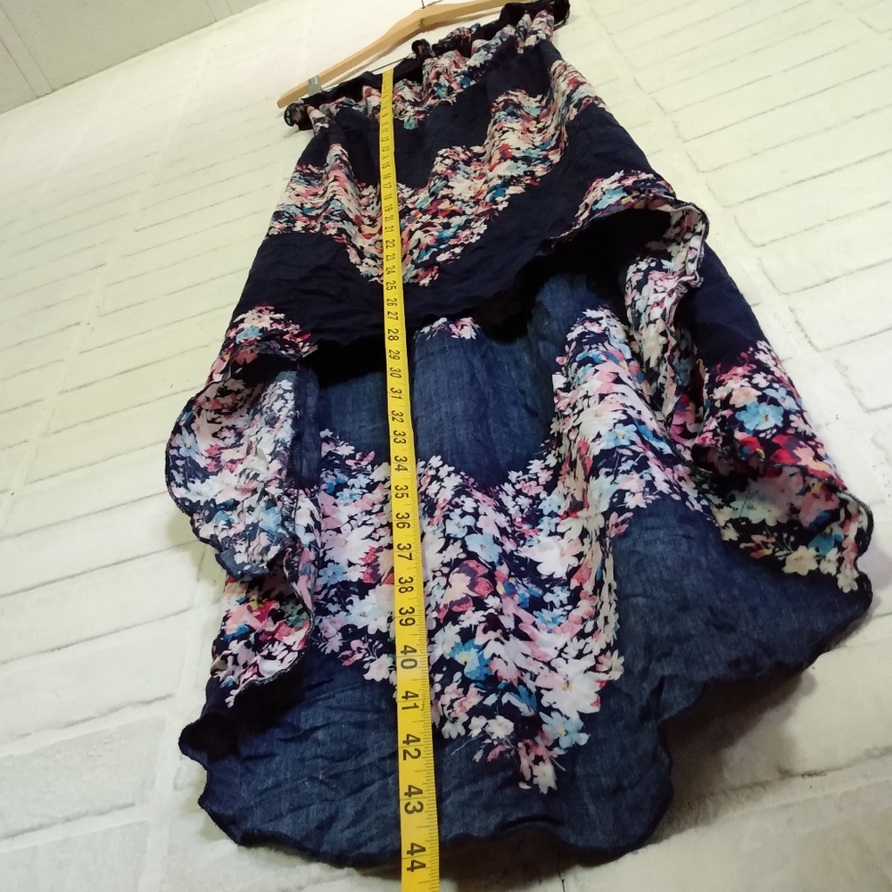 Trixxi Strapless High Low Floral Dress - Picture 5 of 8
